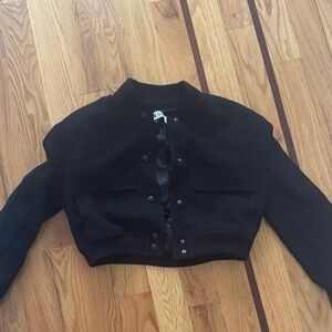 Zara Black Women's Bomber Jacket